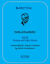 FOR CHILDREN, Set B Orchestra sheet music cover
